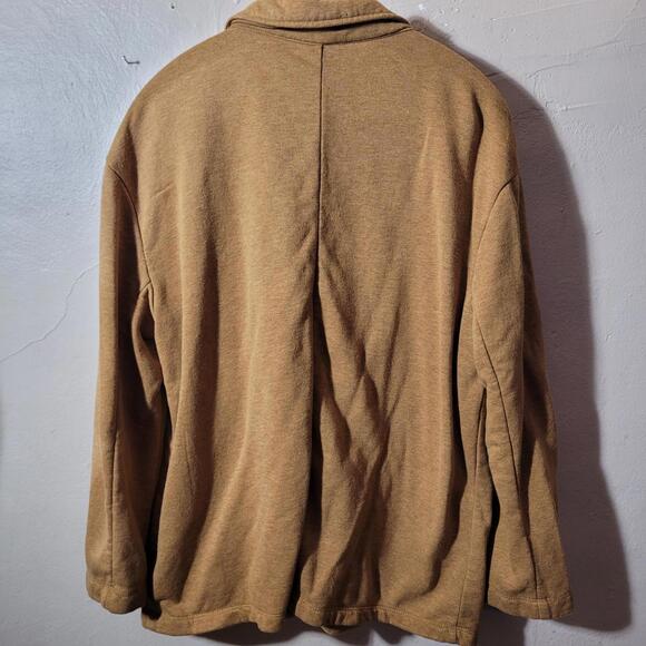 Heather Camel Blazer - sweatshirt material - super soft! size L - Picture 3 of 4
